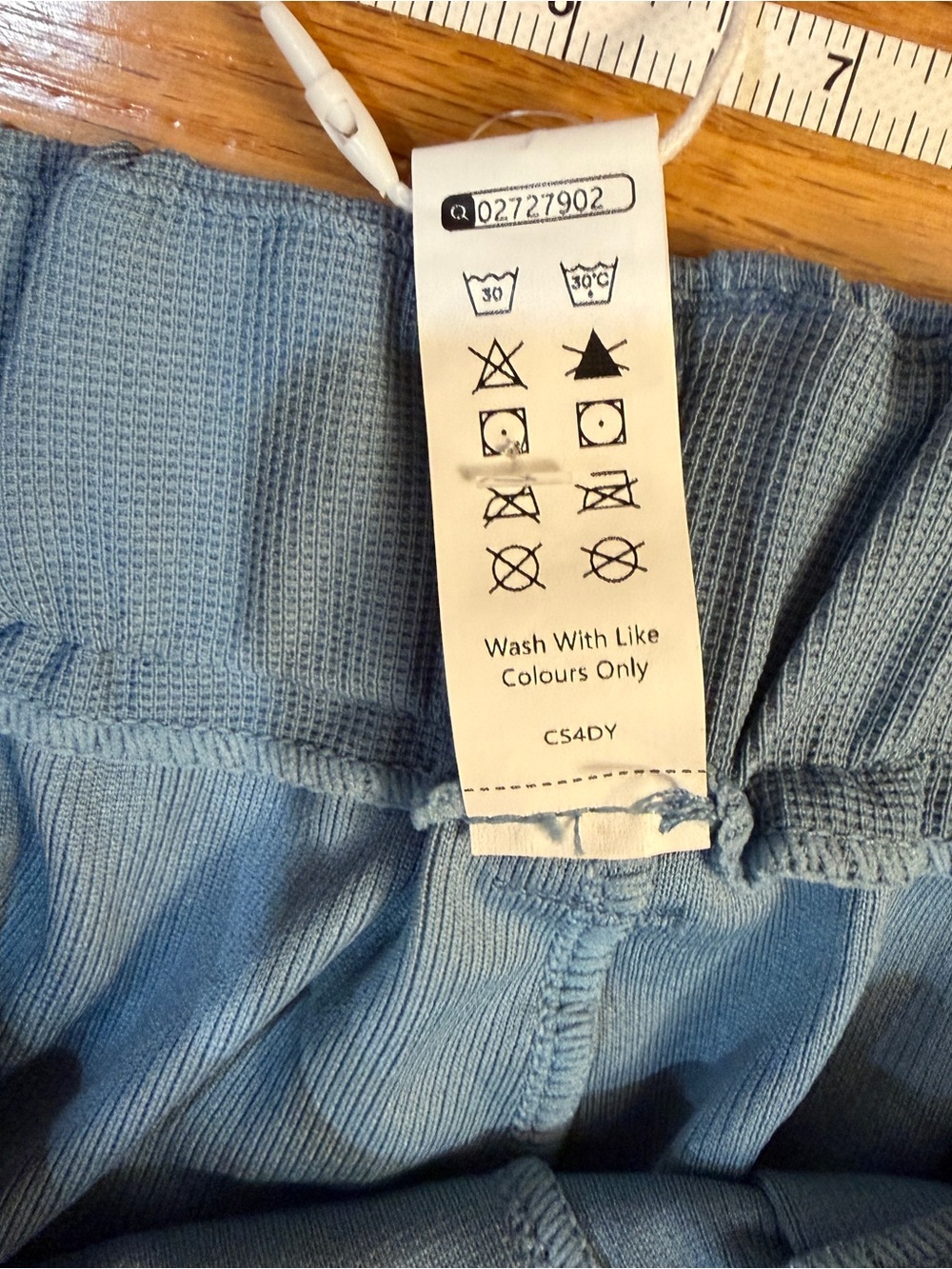 Halara Flex High Waisted Pocket Wide Leg Waffle Work Pants Light Blue Size S NWT - Picture 3 of 8